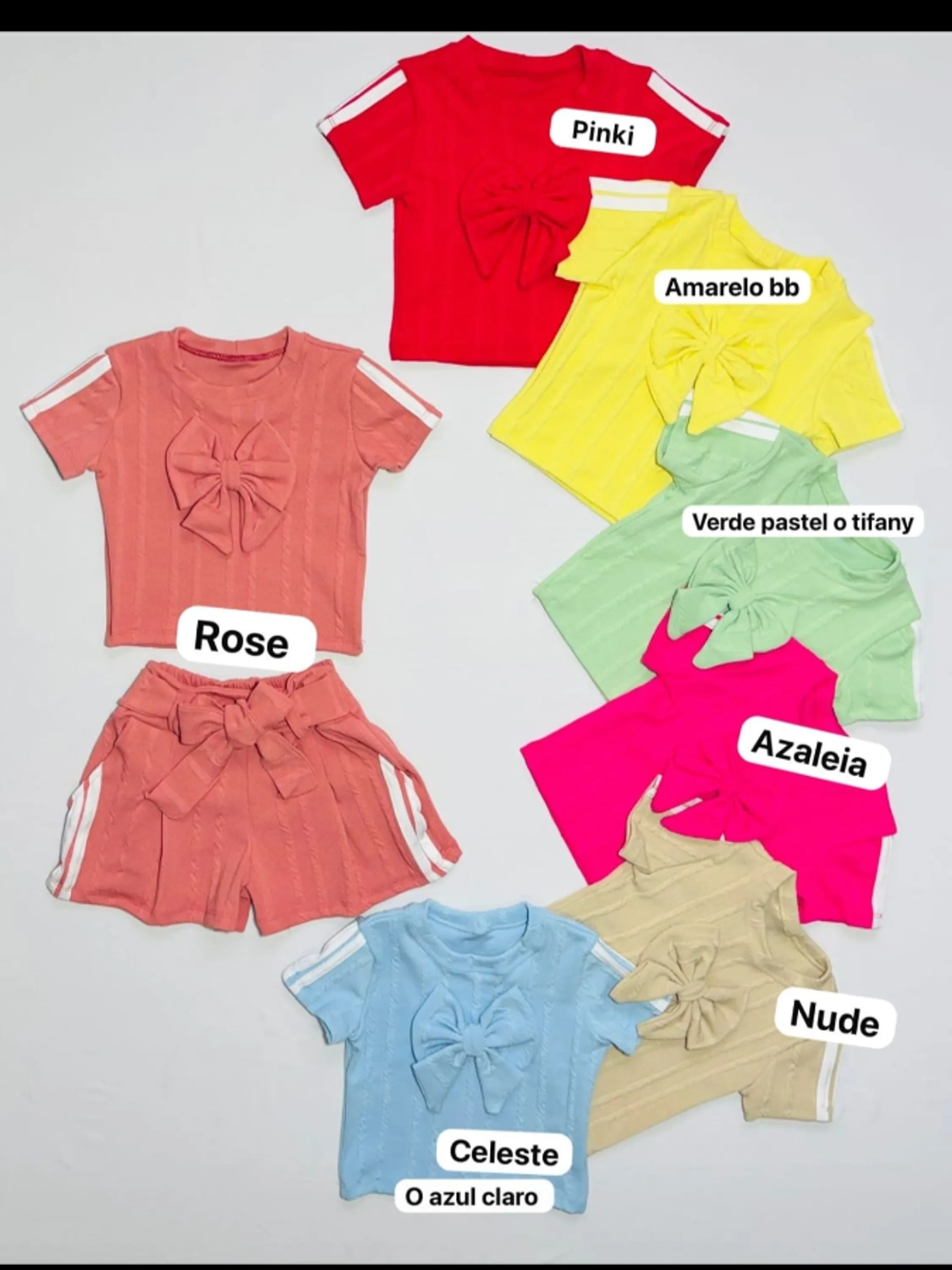 Conjunto infantil shorts e blusinha (08)