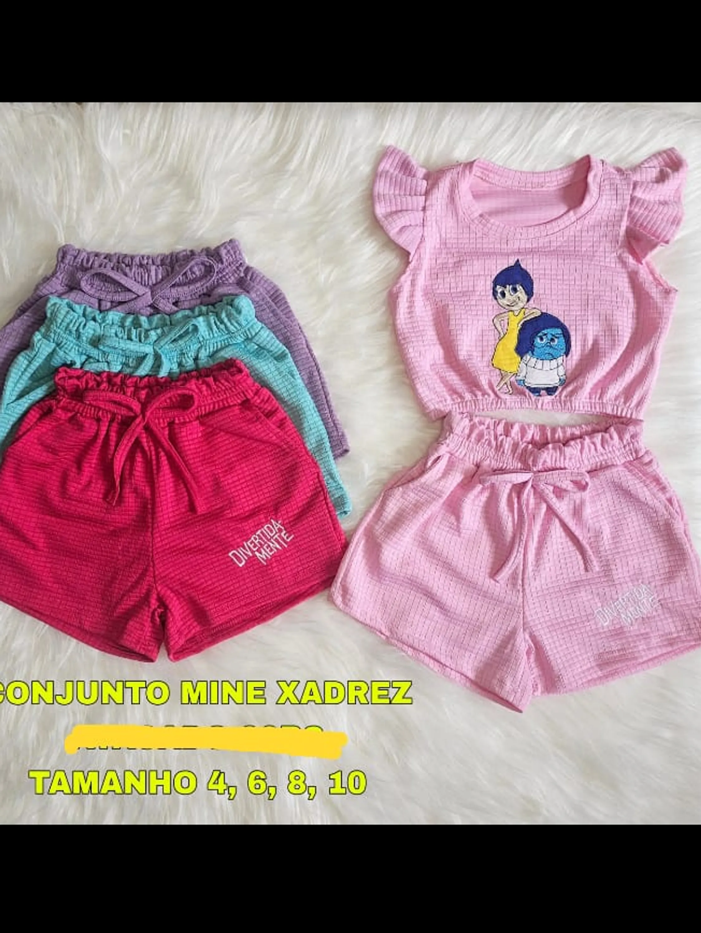 Conjunto infantil cropped e shorts (03)