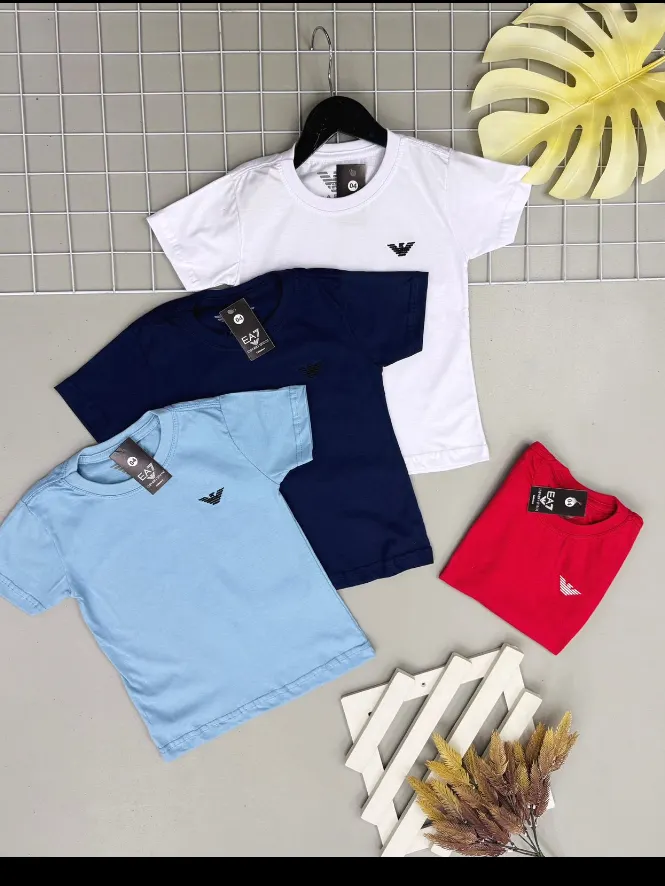 Camiseta masculina infantil e juvenil