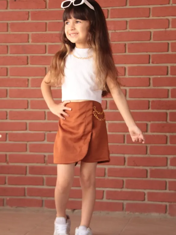 Shorts saia corrente infantil (07)