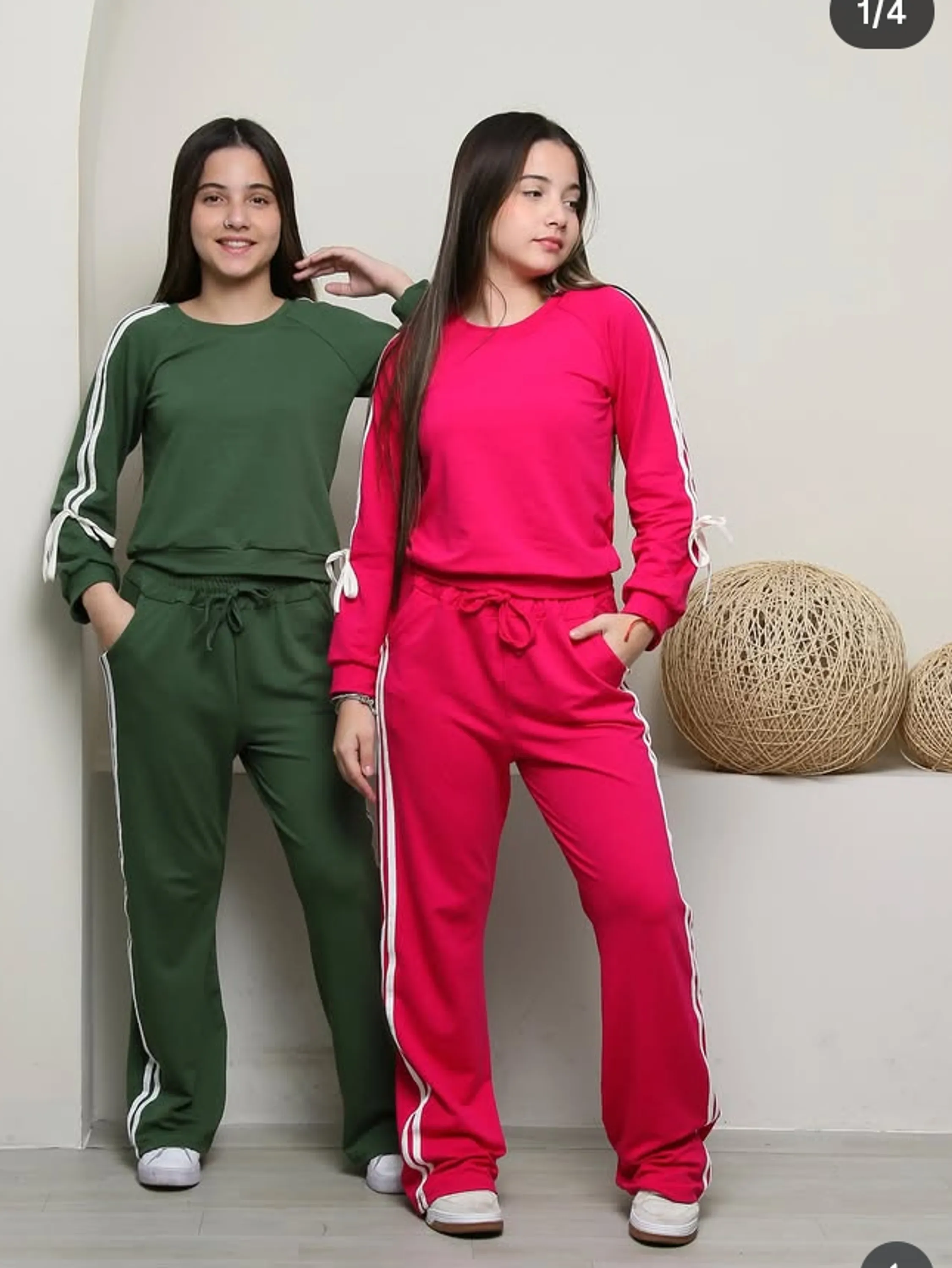 Conjunto juvenil feminino laço