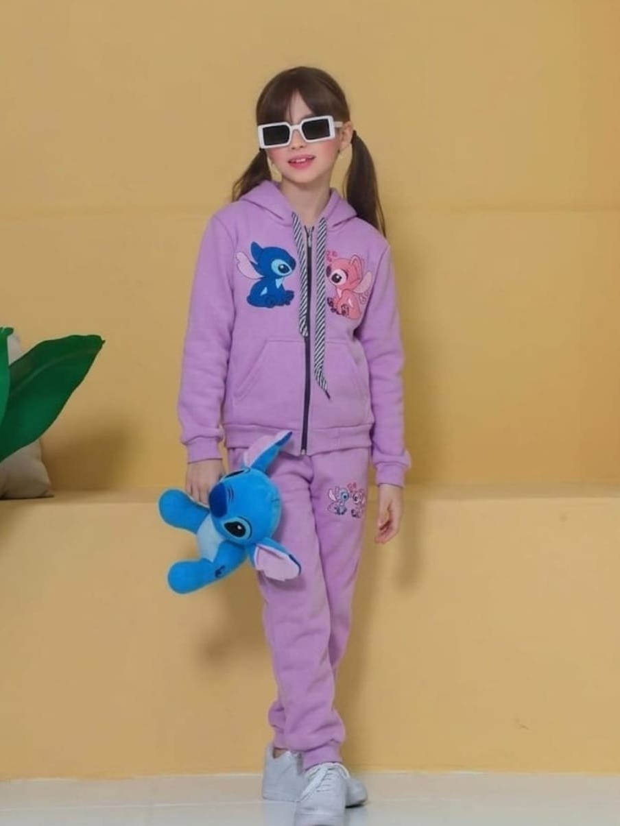 Conjunto moletom 2 cabos flanelado infantil