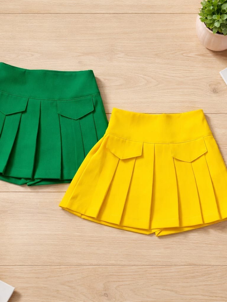 Shorts saia Plissada infantil do Brasil (14)