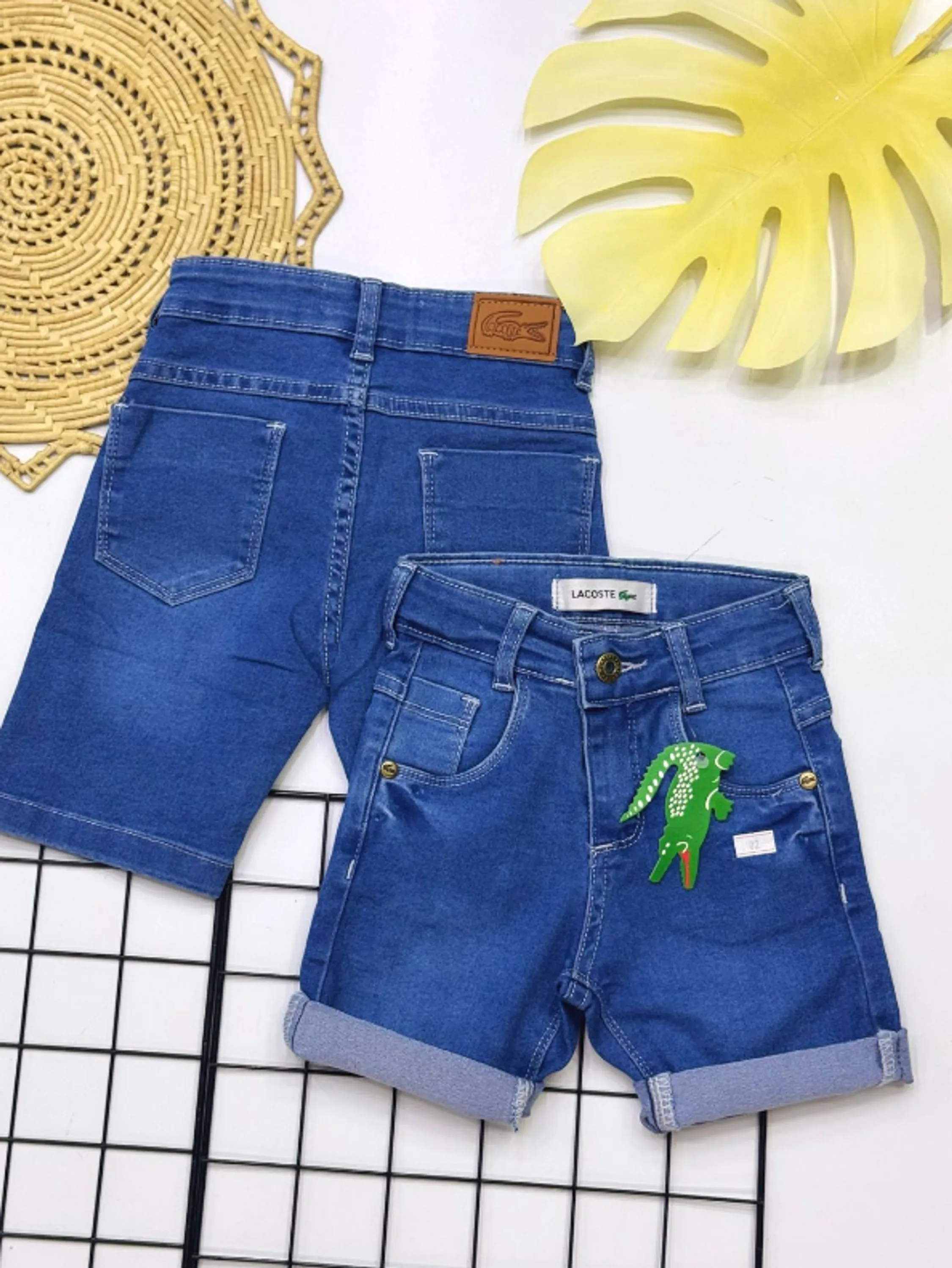 Bermuda jeans masculina infantil e juvenil 1 linha