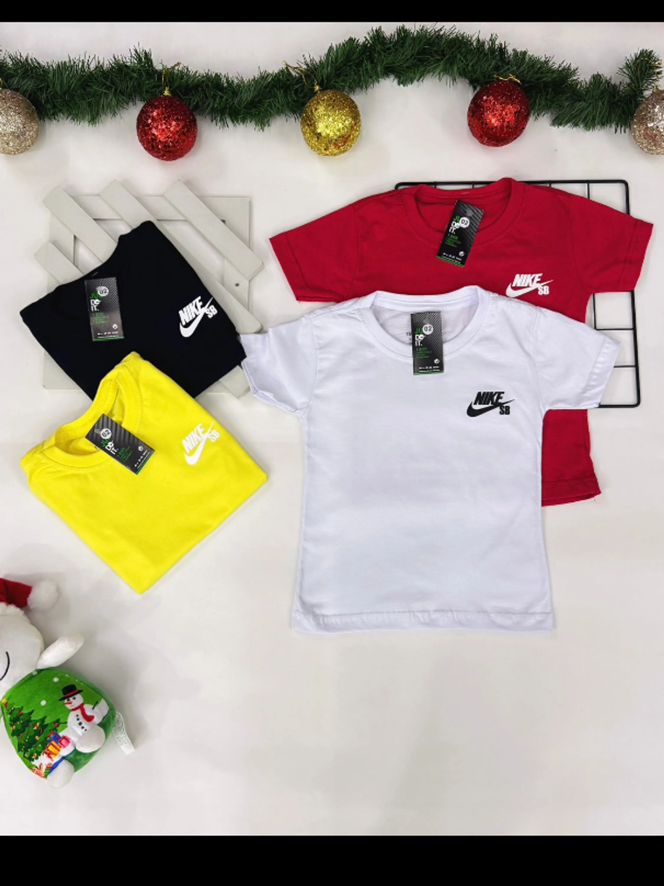 Camiseta masculina infantil e juvenil 1 linha