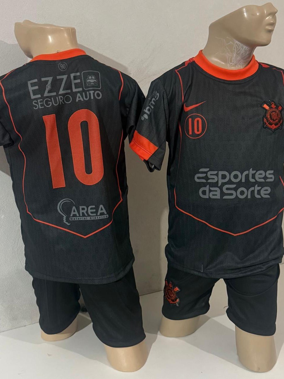 Conjunto infantil shorts e camiseta