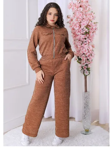 Conjunto juvenil calça e blusa com zíper (34)