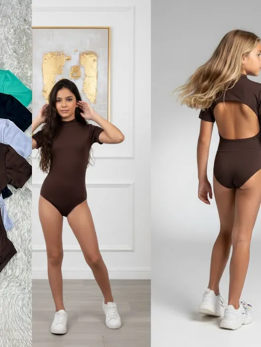 Body juvenil com as costas aberta (M)