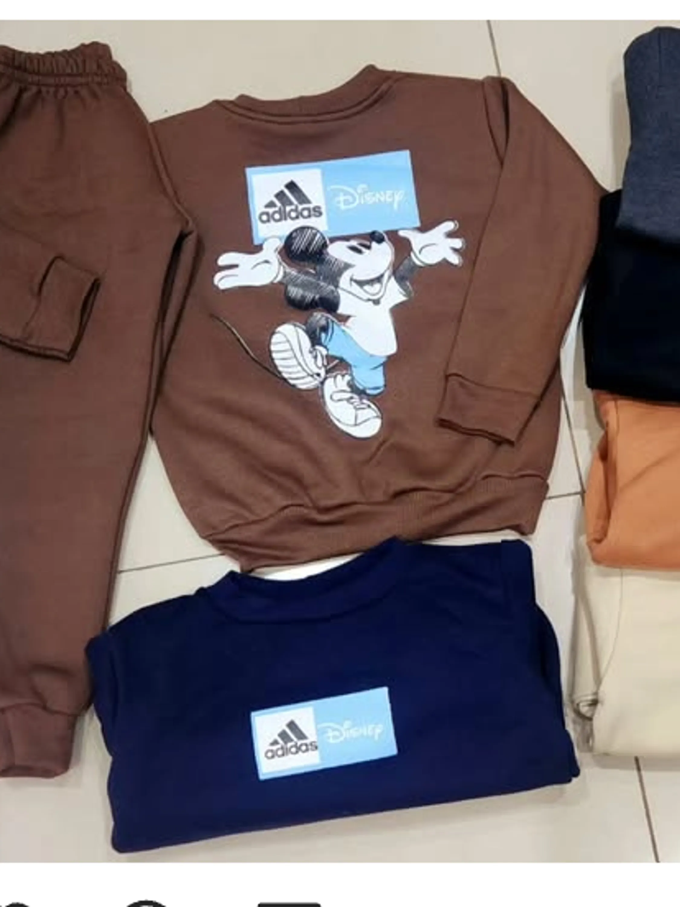 Conjunto moletom flanelado infantil 2 cabos