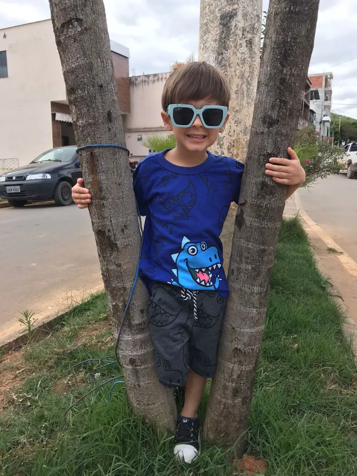 Conjunto masculino infantil bermuda e camiseta