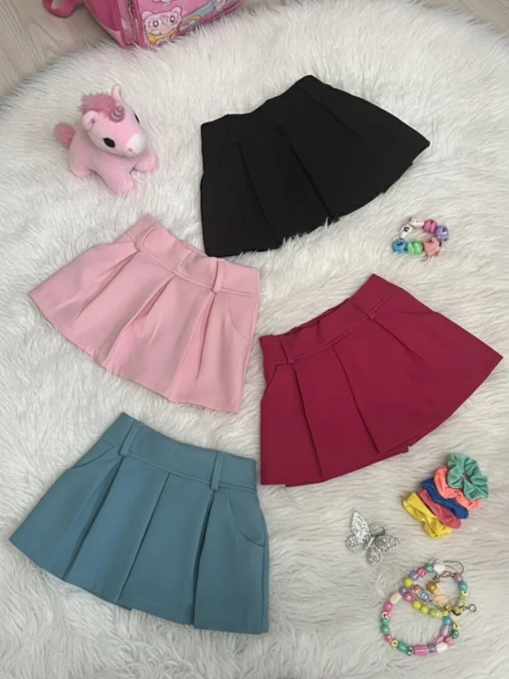 Shorts saia Plissada infantil (06)