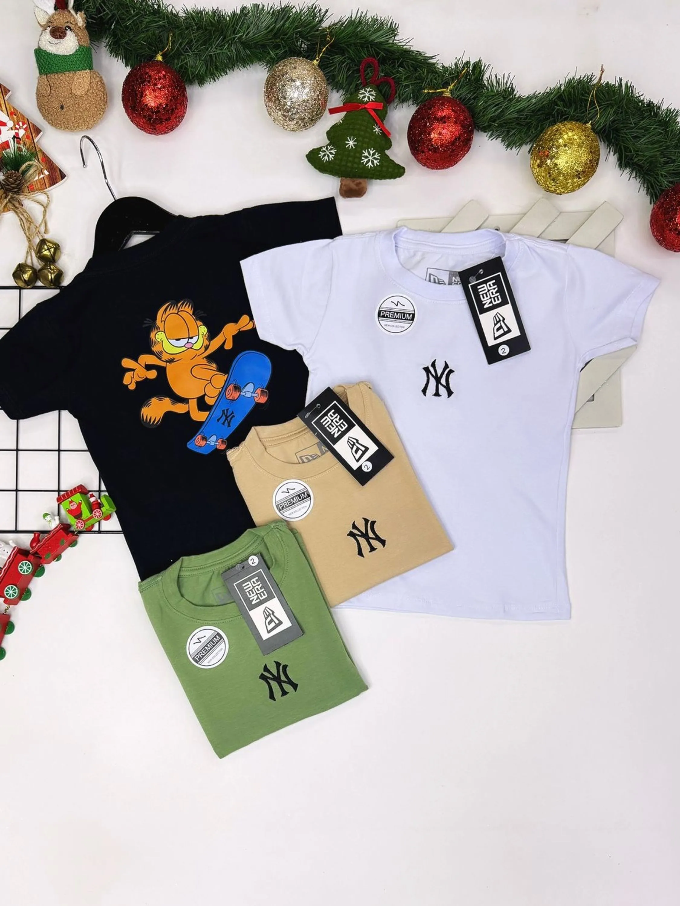 Camiseta masculina infantil e juvenil 1 linha