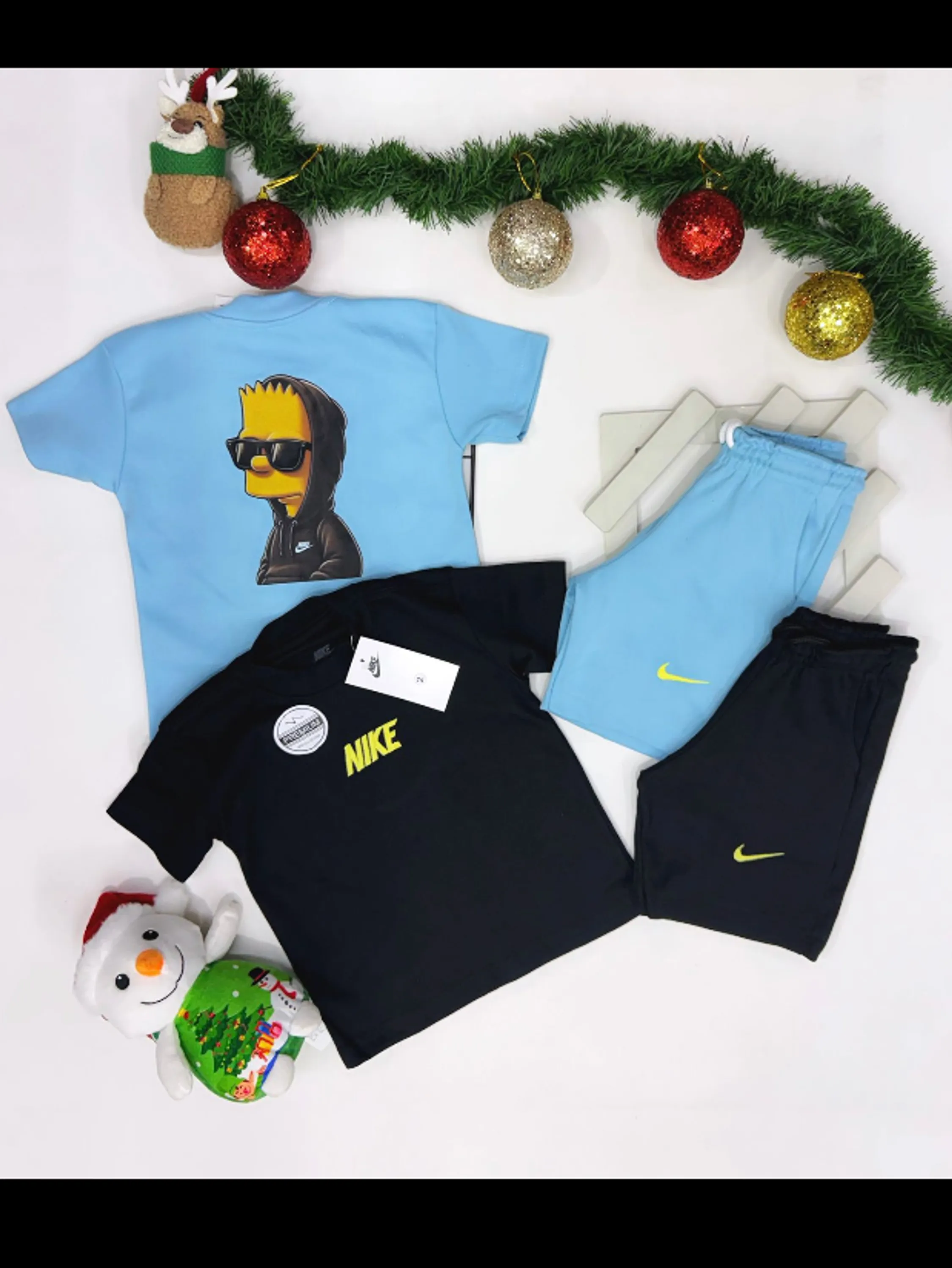 Conjunto masculino infantil com desenho nas costas