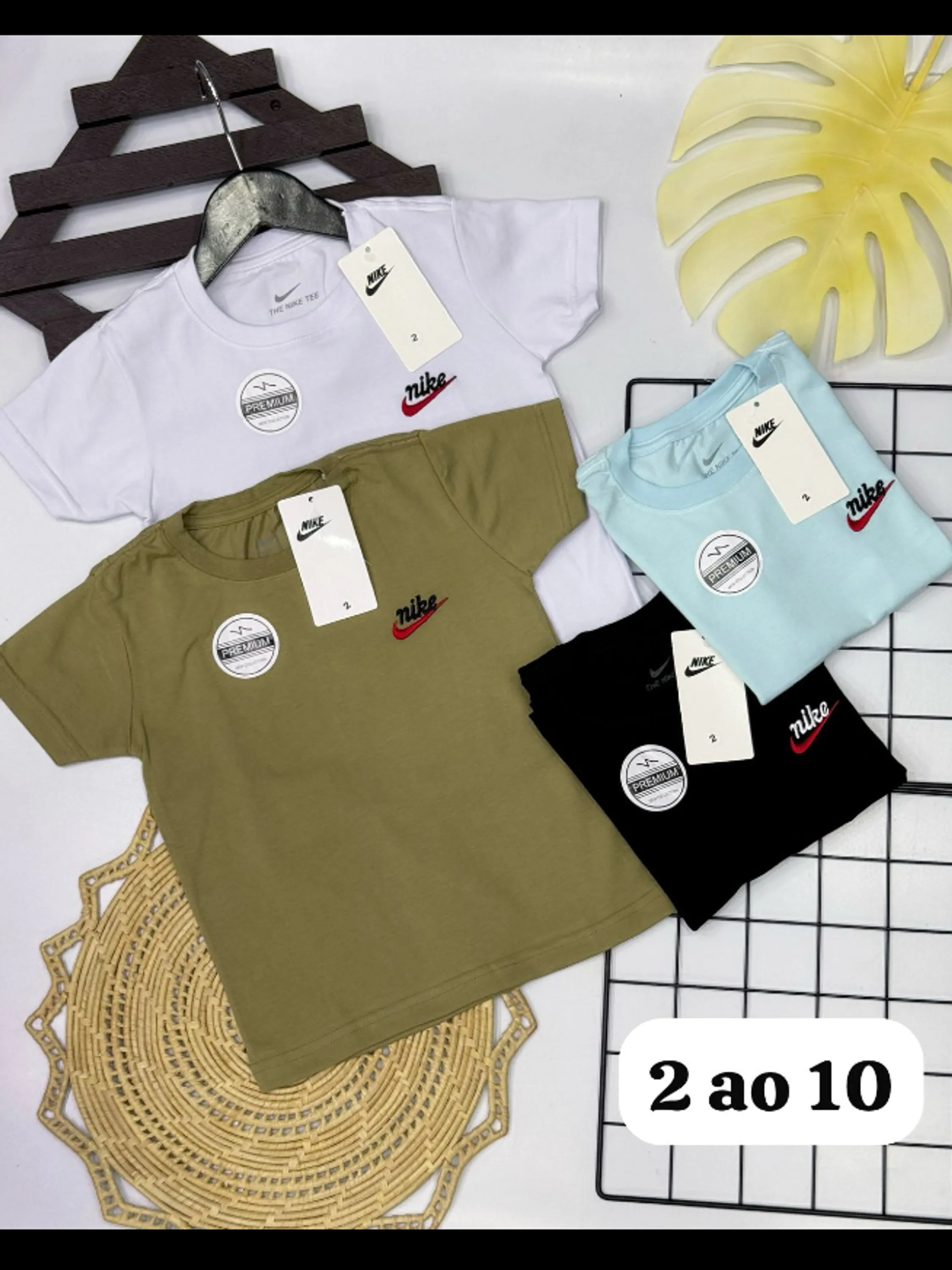 Camiseta infantil malha Peruana 1 linha