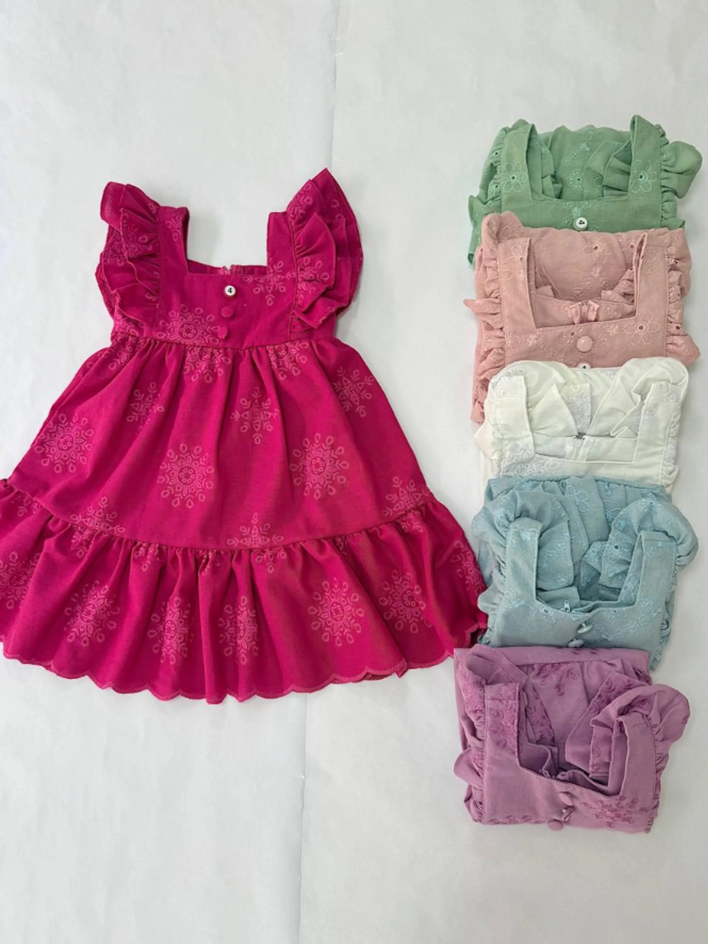 Vestido infantil tecido linho bordado (09)