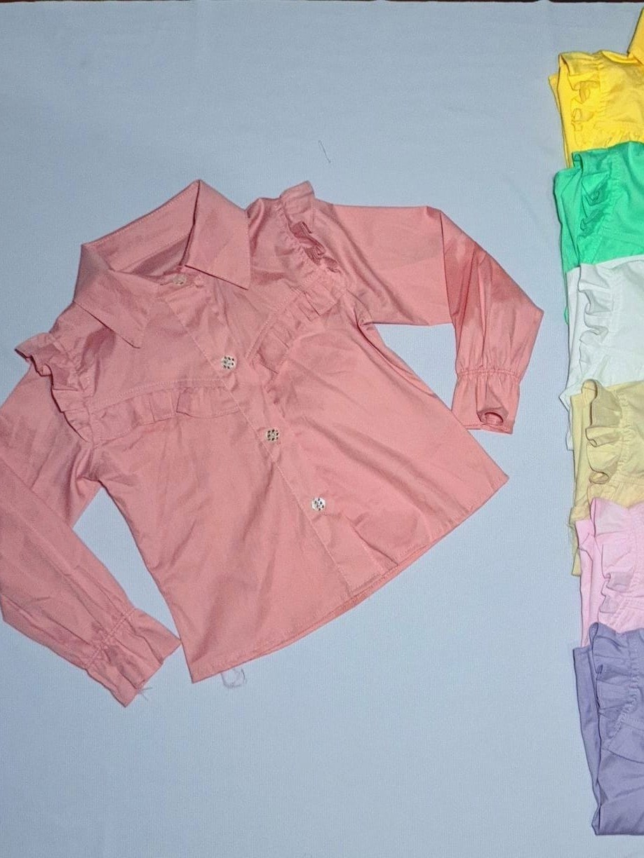 Camisa infantil manga longa com babado (08)