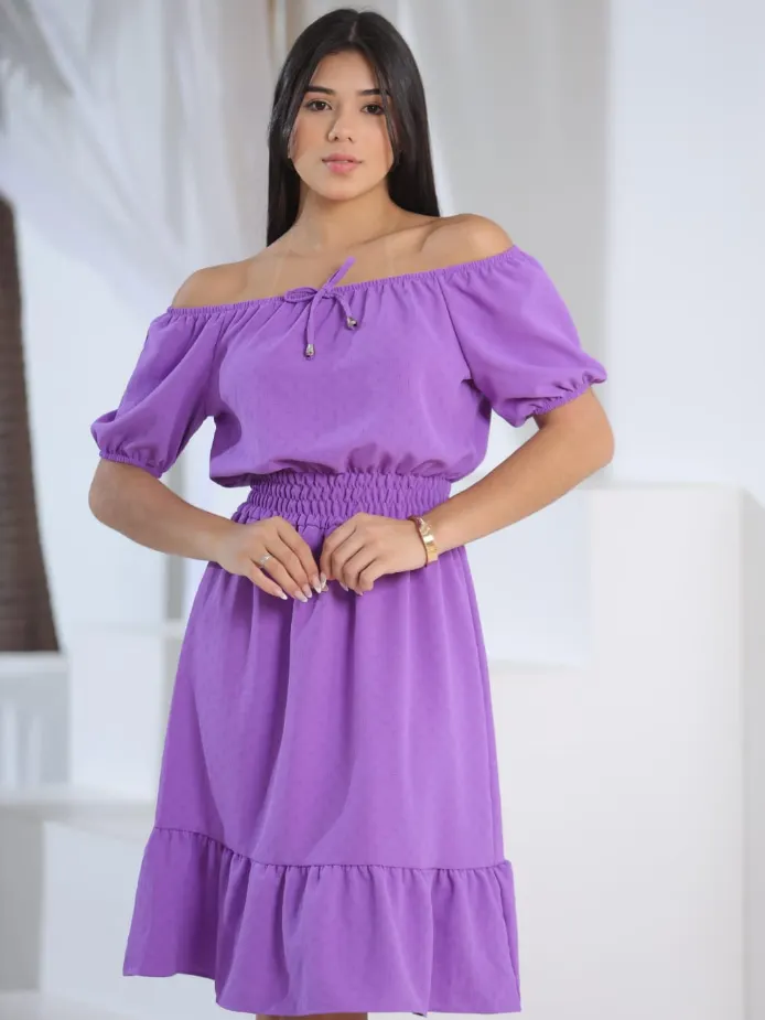 Vestido ciganinha juvenil com forro interno (O)