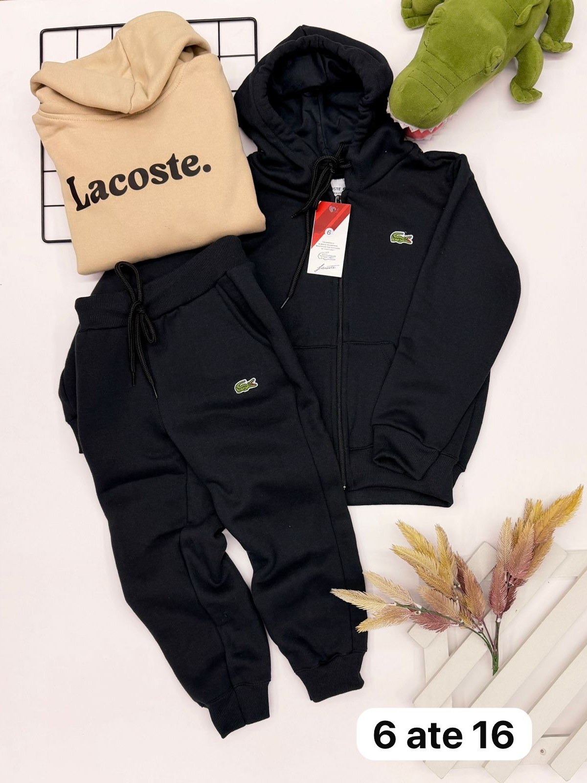 Conjunto moletom flanelado 2 cabos 1 linha