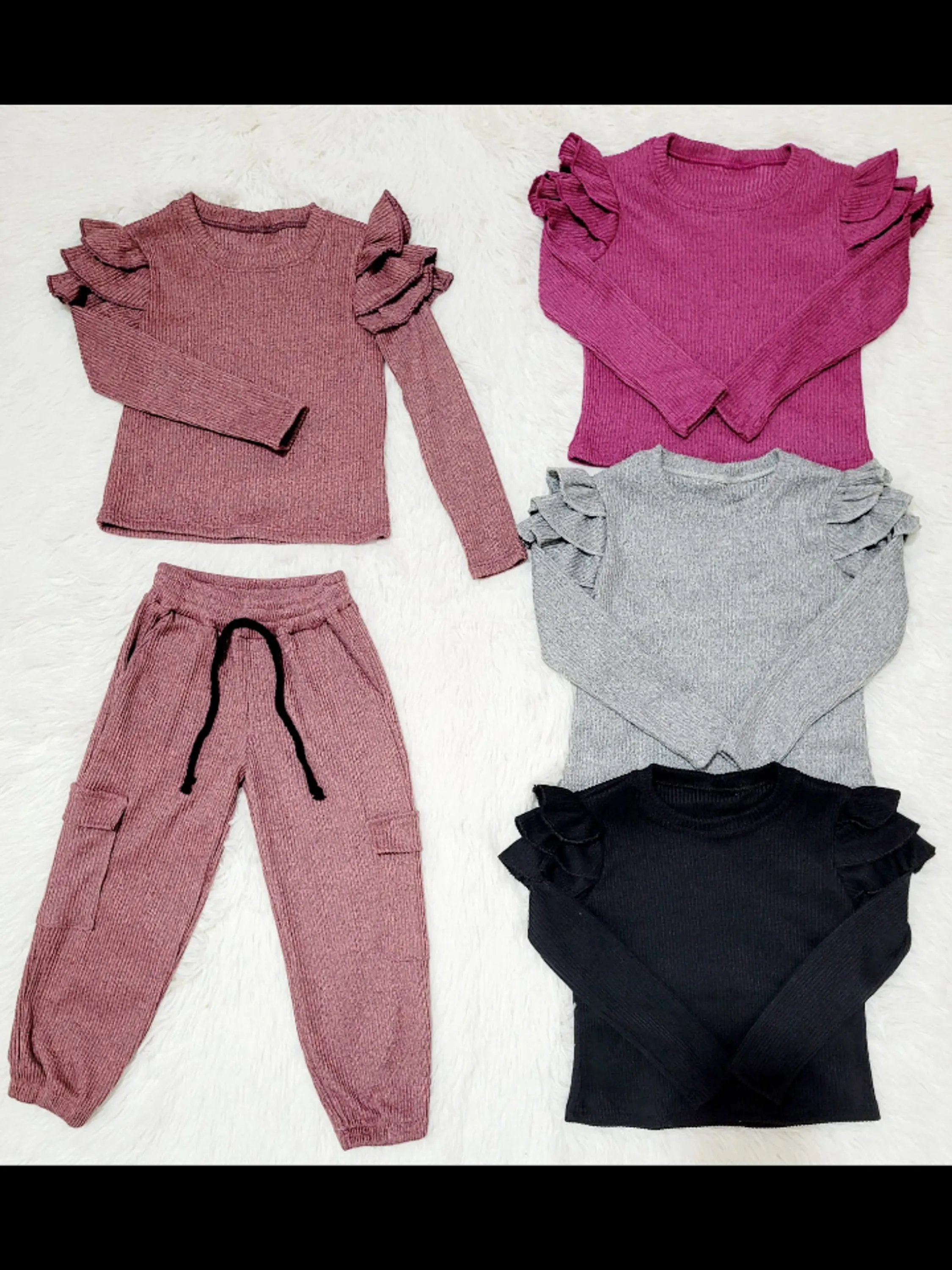 Conjunto infantil calça cargo