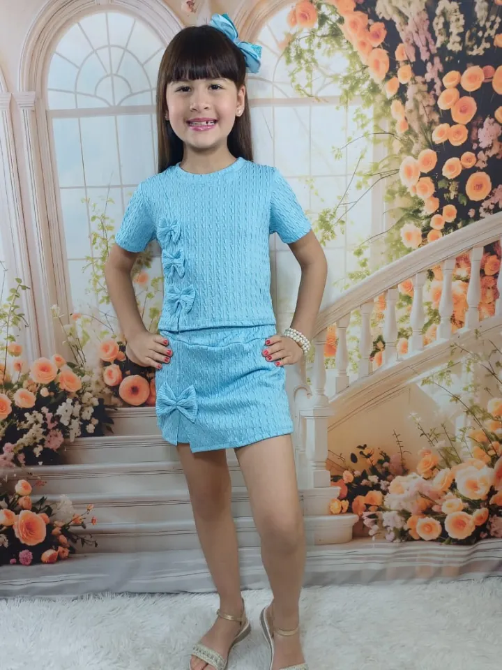 Conjunto com laços infantil (11)