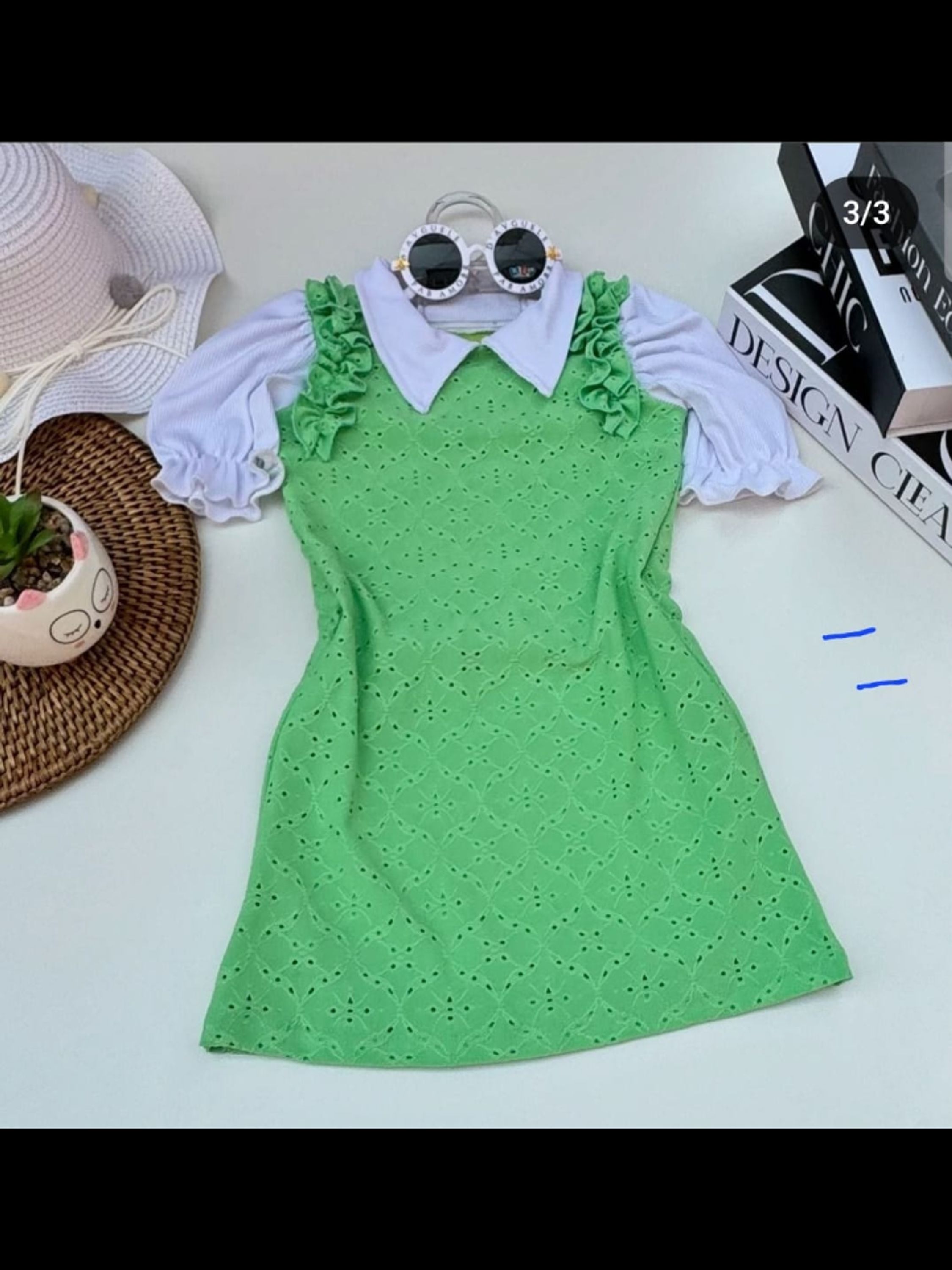 Vestido infantil com blusinha