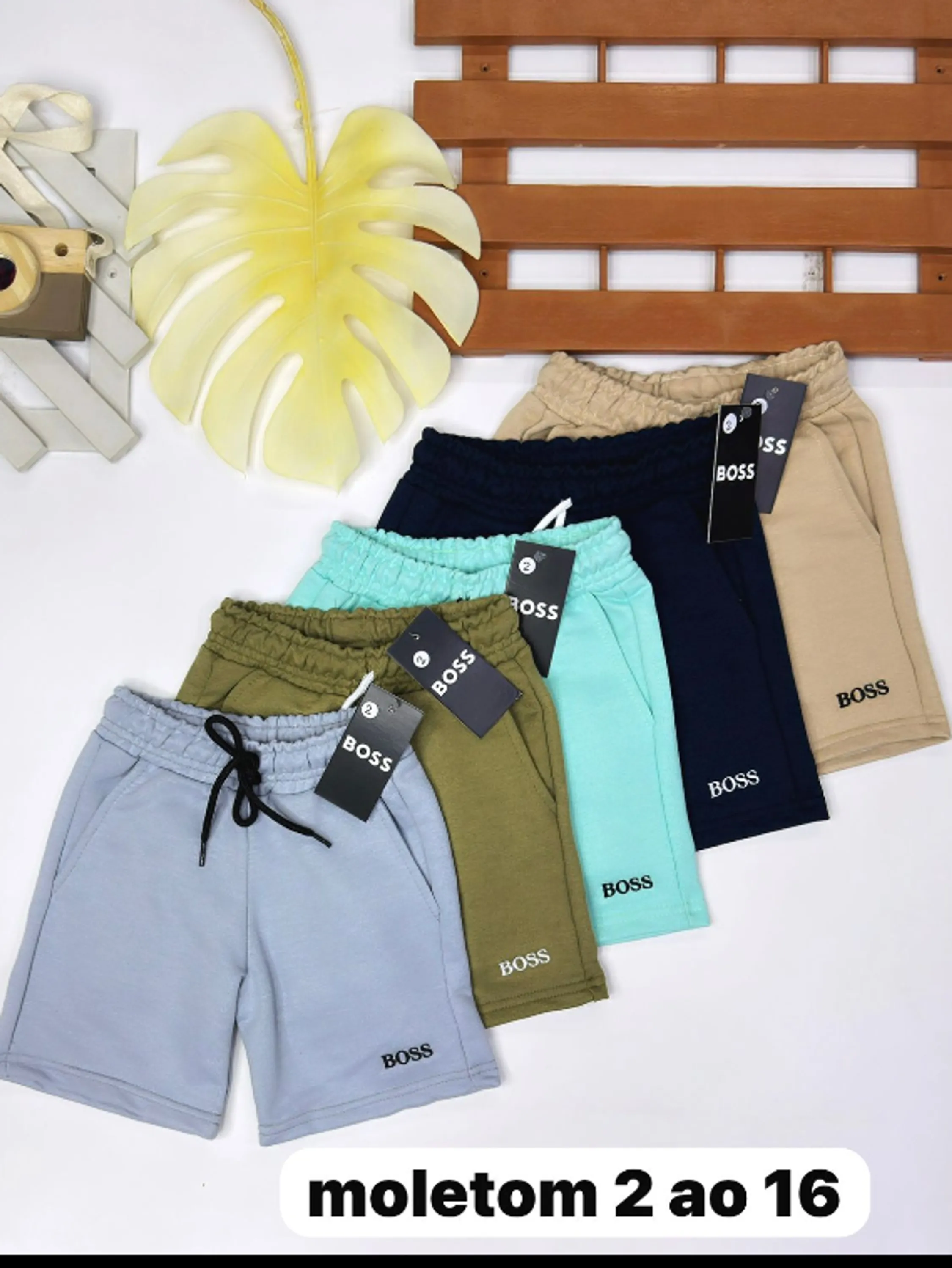 Bermuda masculina infantil e juvenil 1 linha