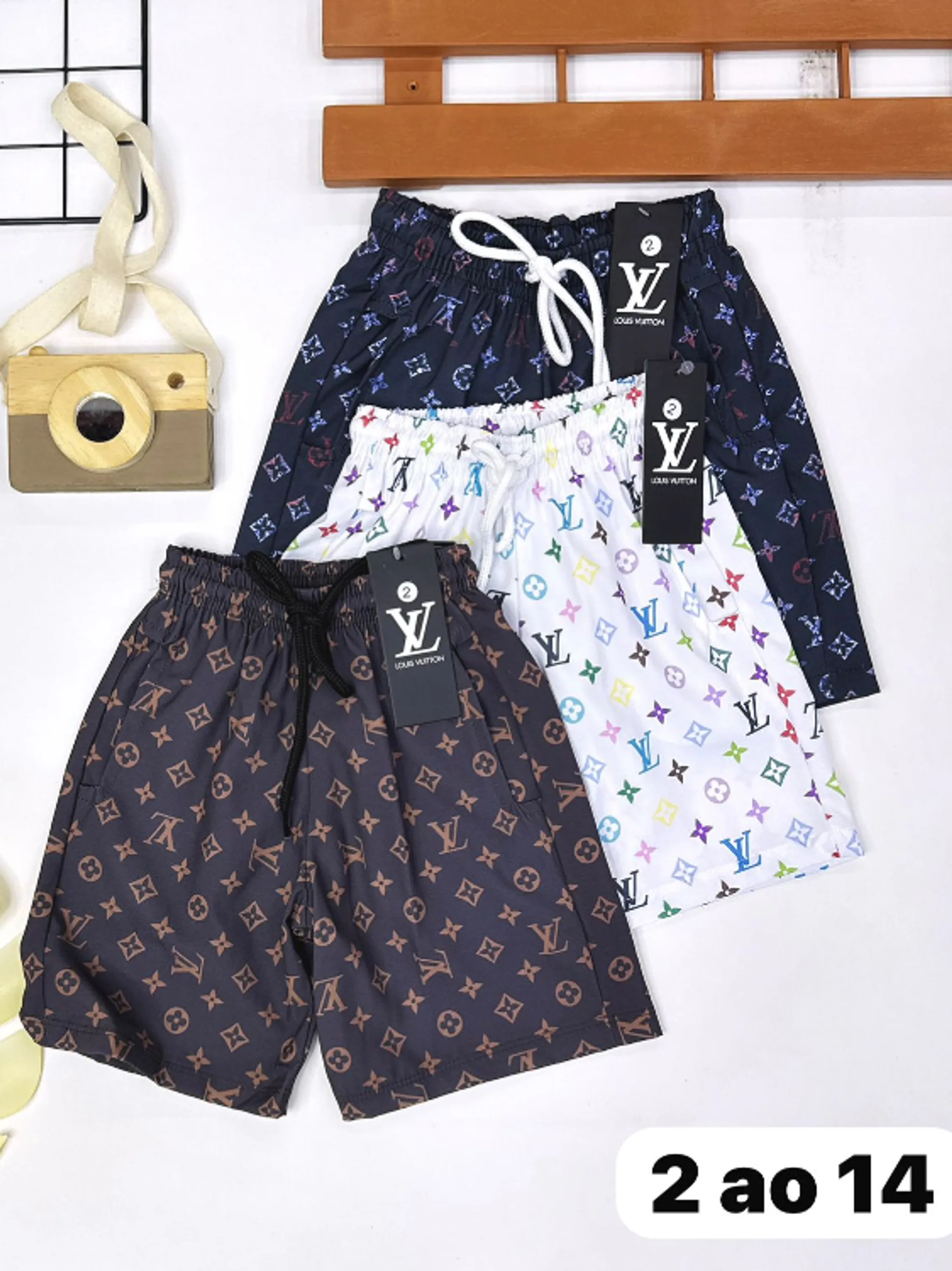 Bermuda masculina infantil e juvenil 1 linha