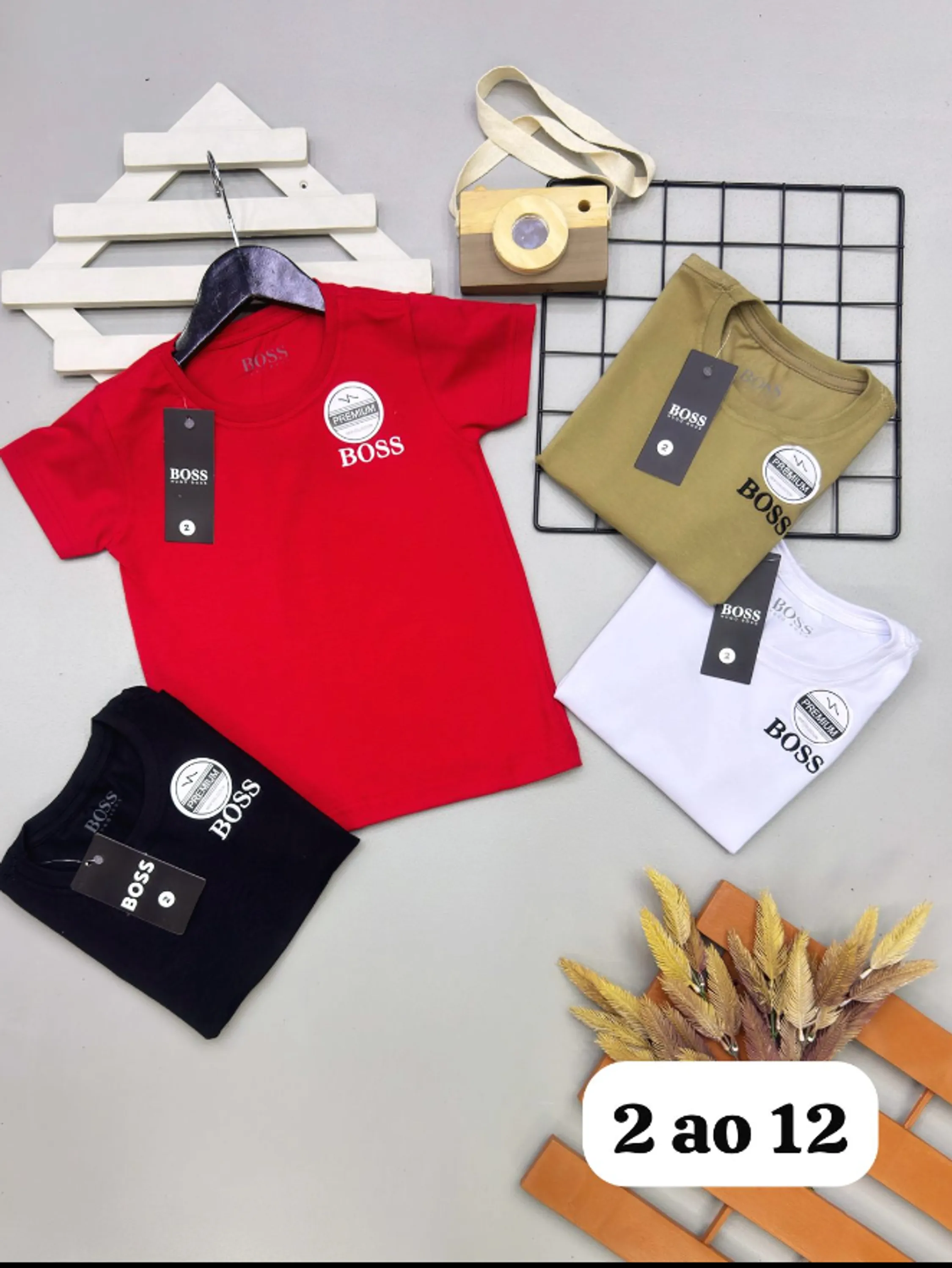 Camiseta infantil malha Peruana 1 linha