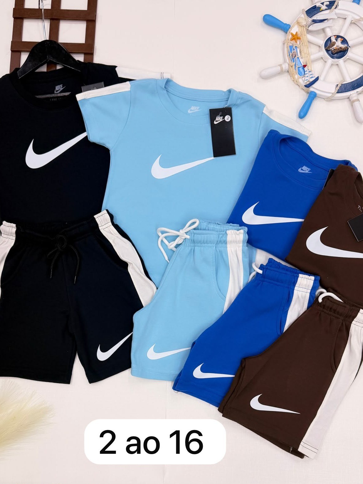 Conjunto masculino infantil e juvenil 1 linha