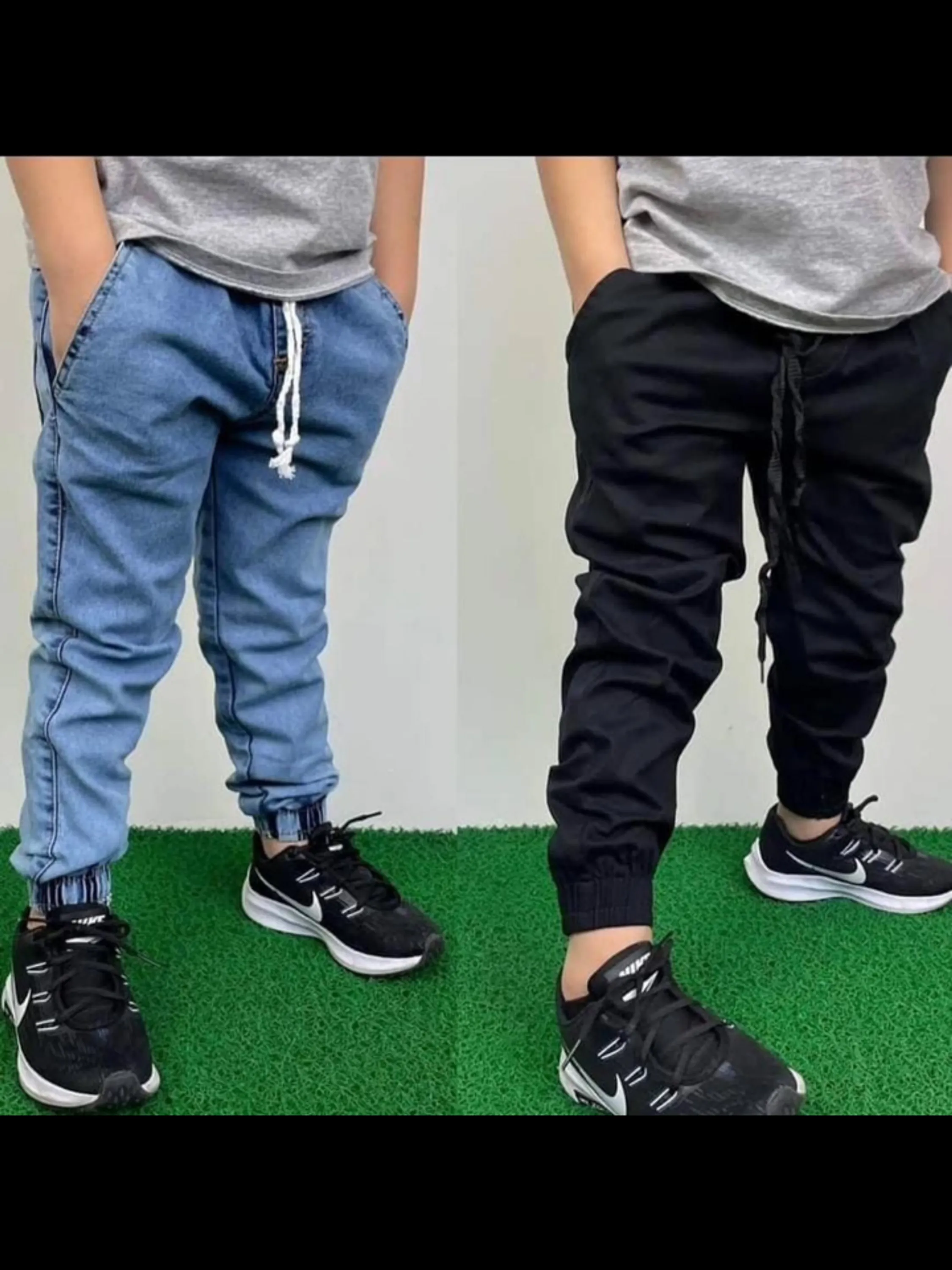 Calça jogger infantil e juvenil