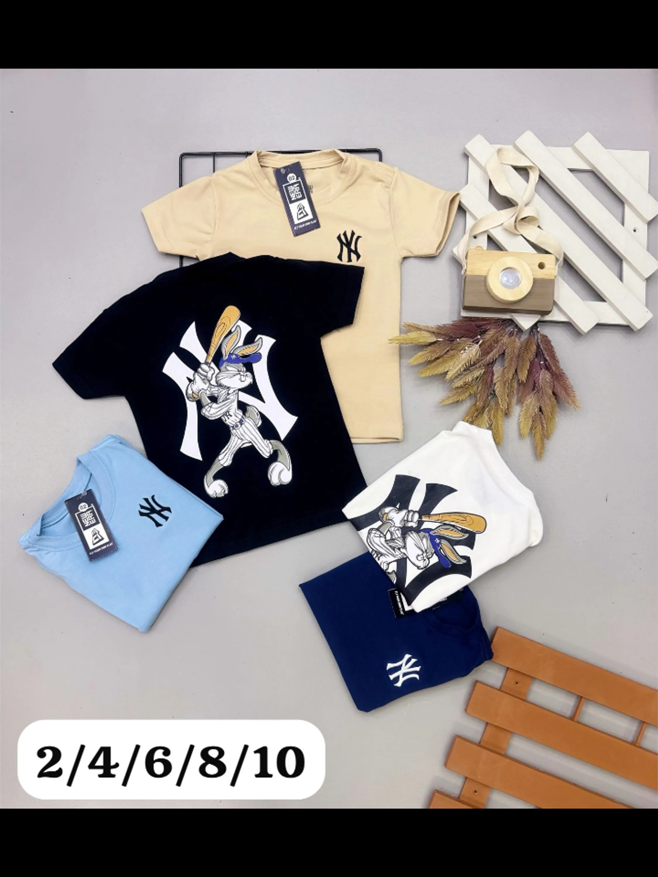 Camiseta infantil com desenho nas costas 1 linha