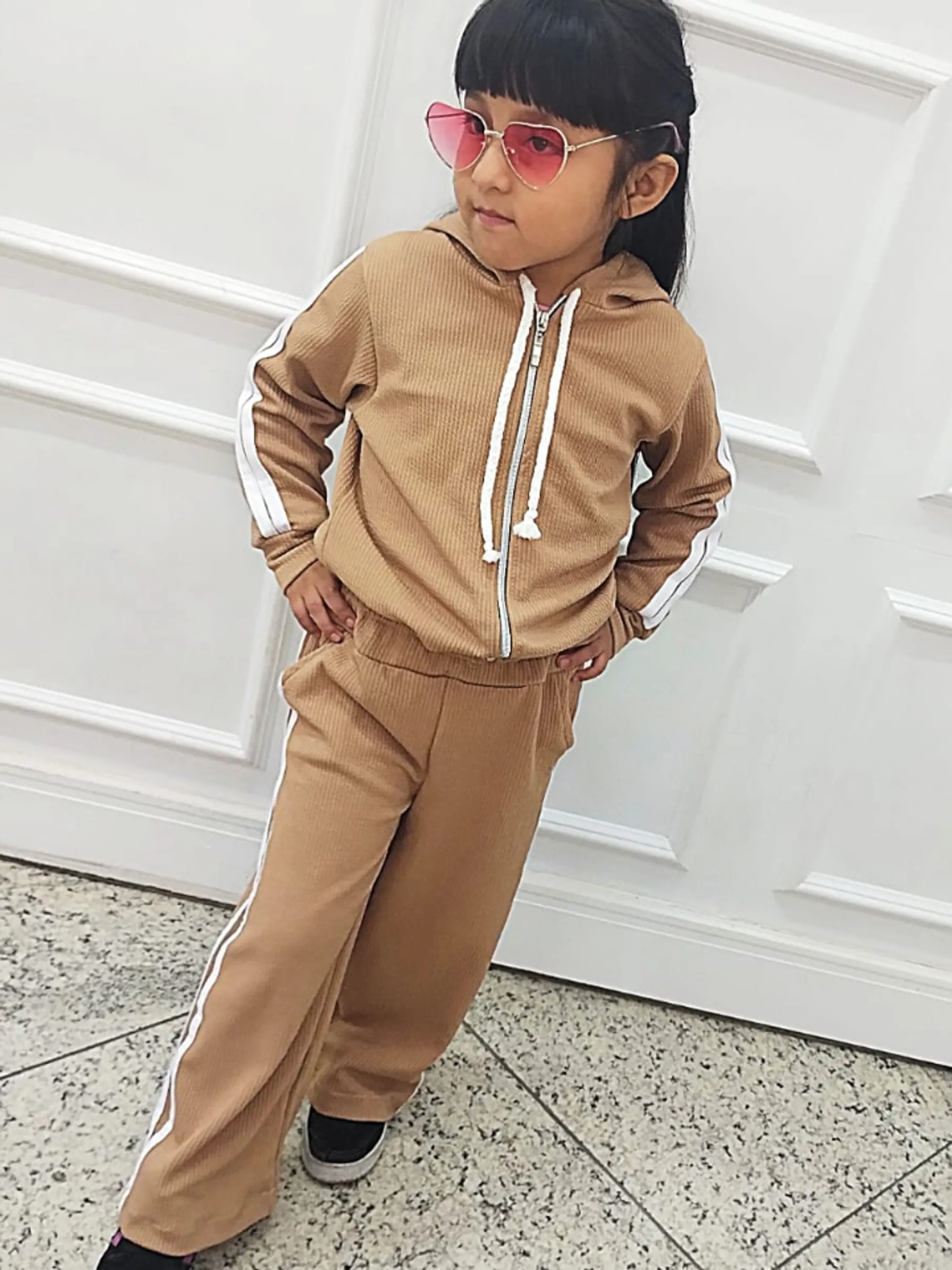 Conjunto infantil e juvenil moletinho com zíper (07)