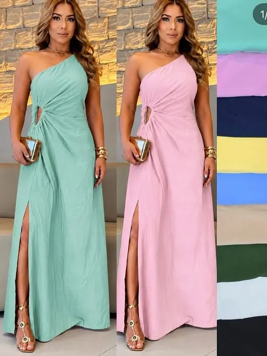 Vestido longo feminino adulto com bojo (14)