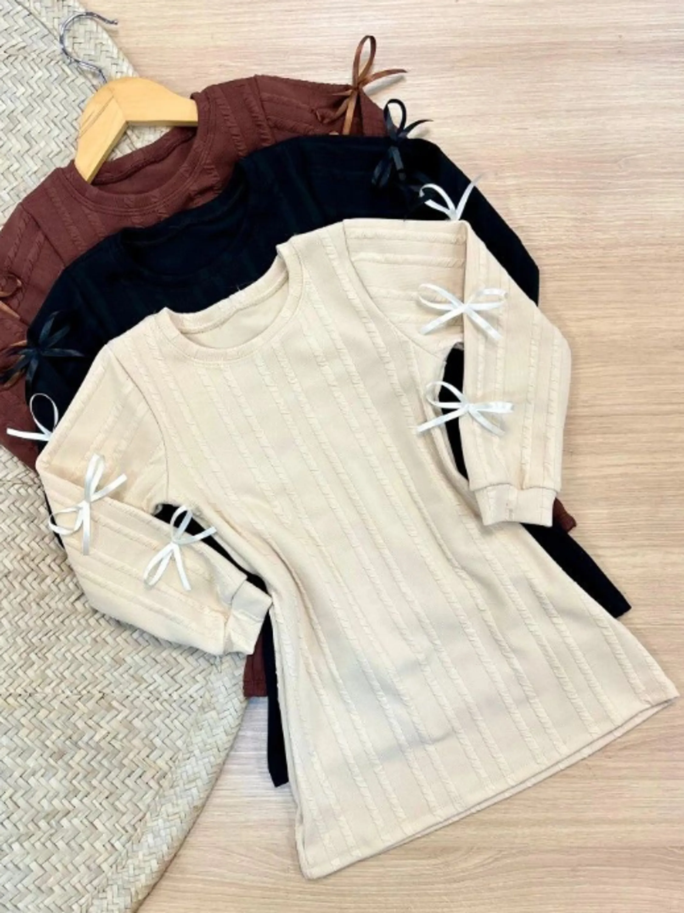 Vestido infantil tecido Ribana Premium (VH)