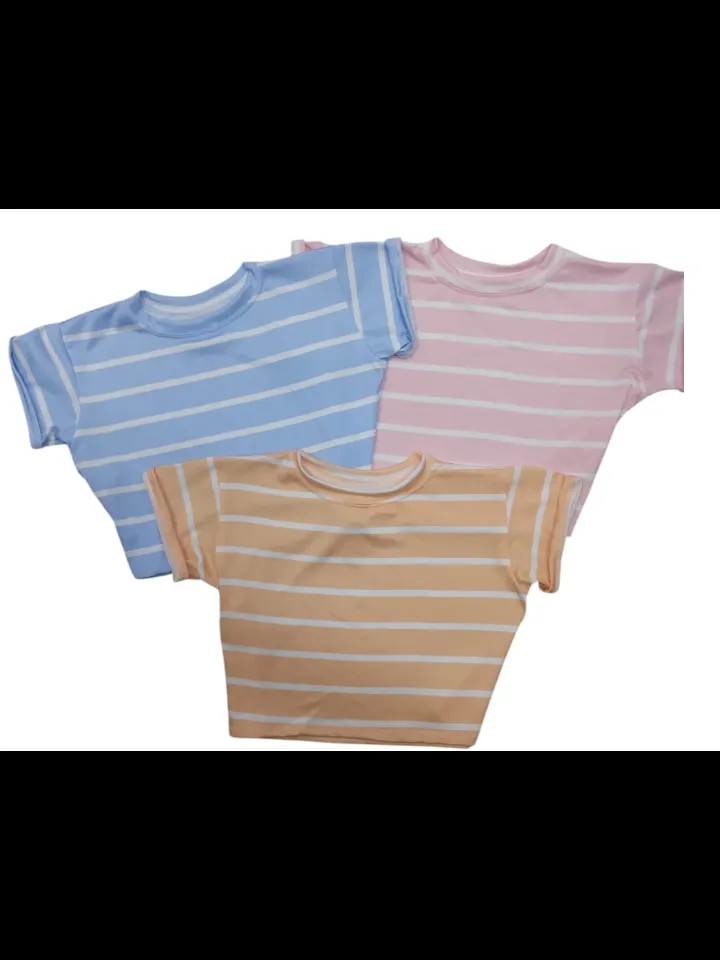 Blusinha cropped listrado infantil (07)