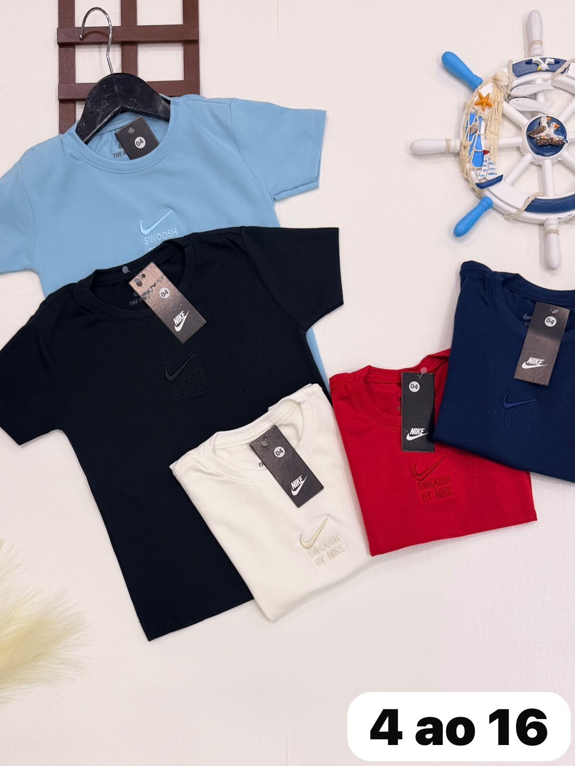 Camiseta elastano infantil e juvenil 1 linha