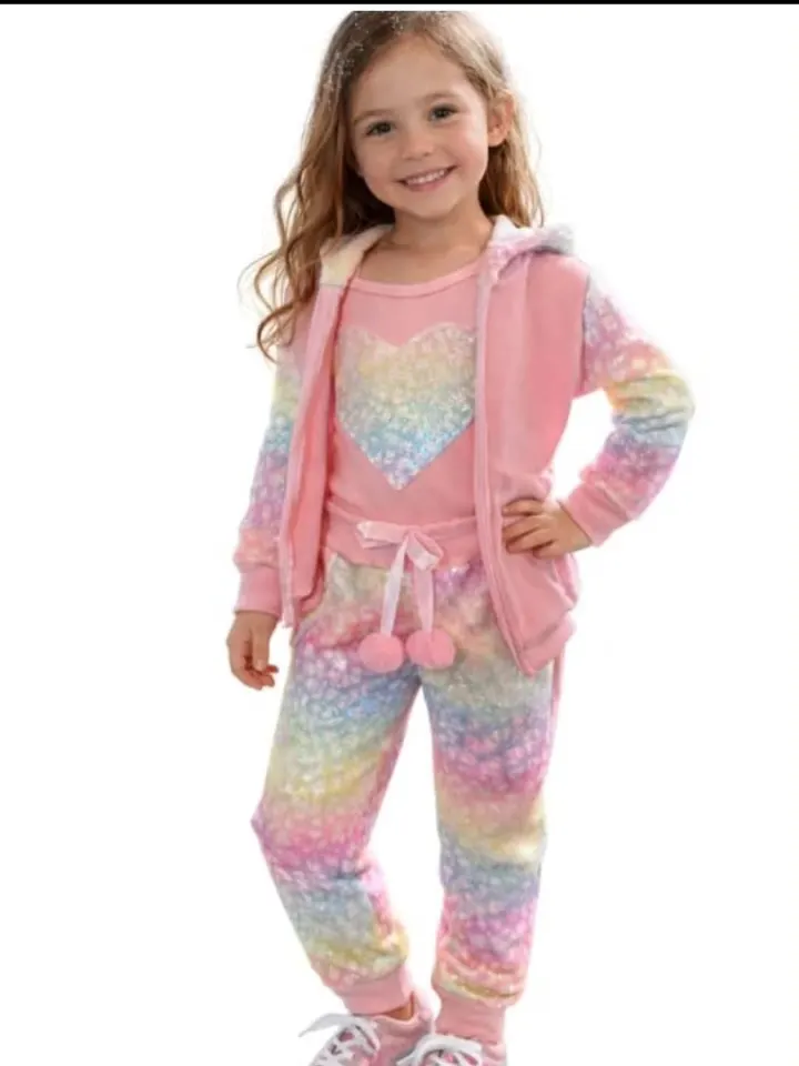 Conjunto infantil 3 peças de calça