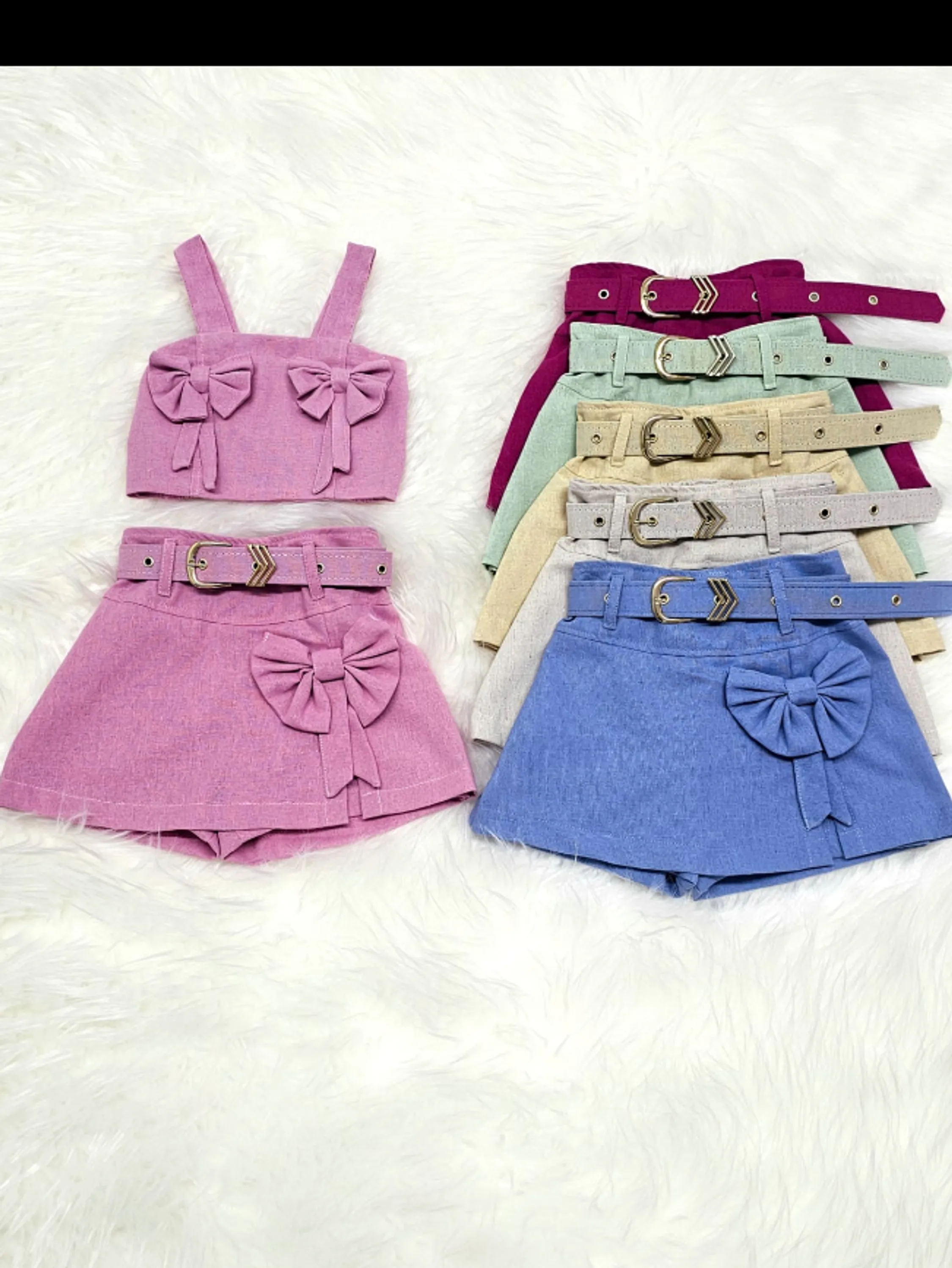 Conjunto gravatinha infantil de linho (19)