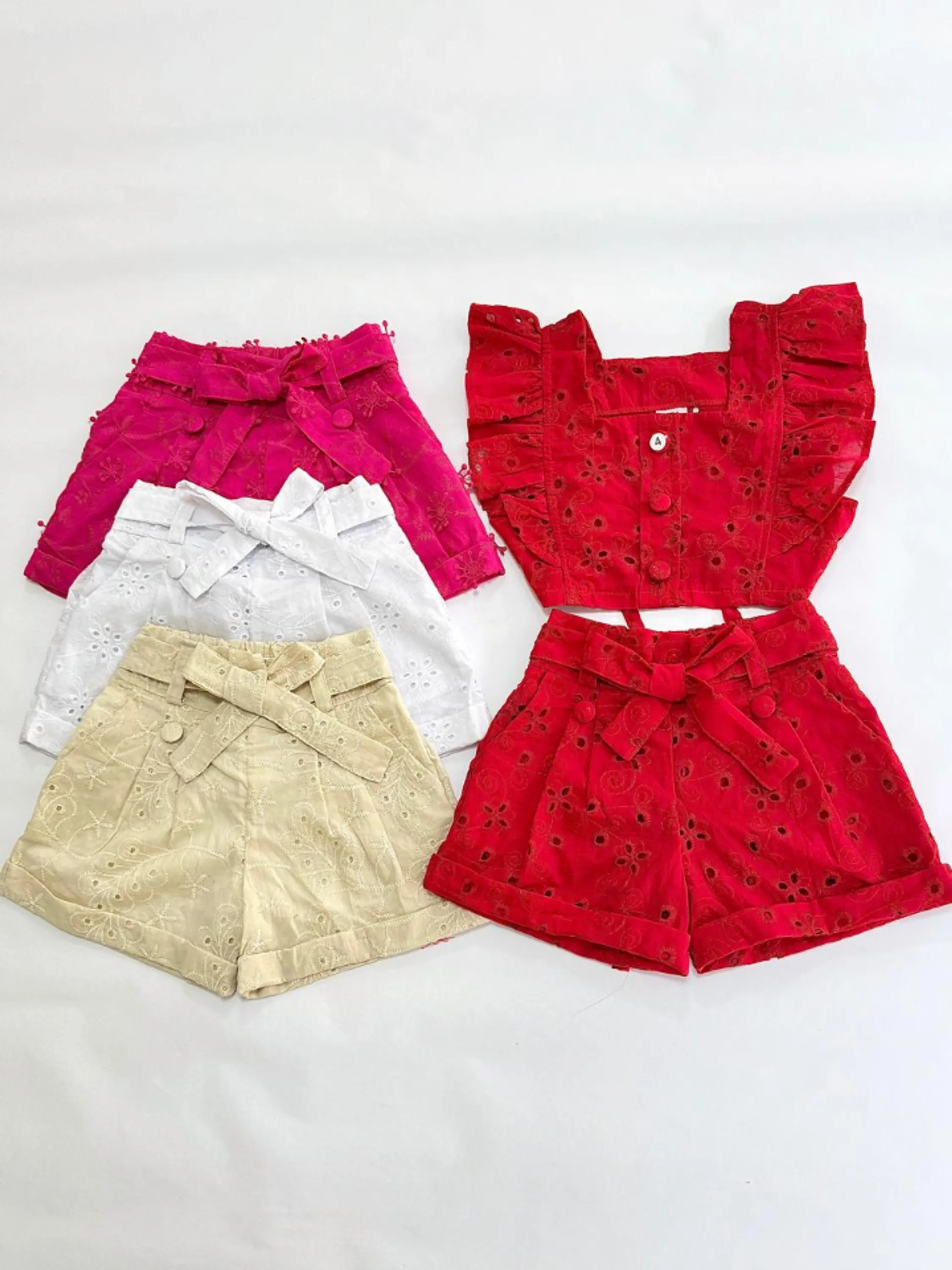 Conjunto infantil de shorts e blusinha (09)