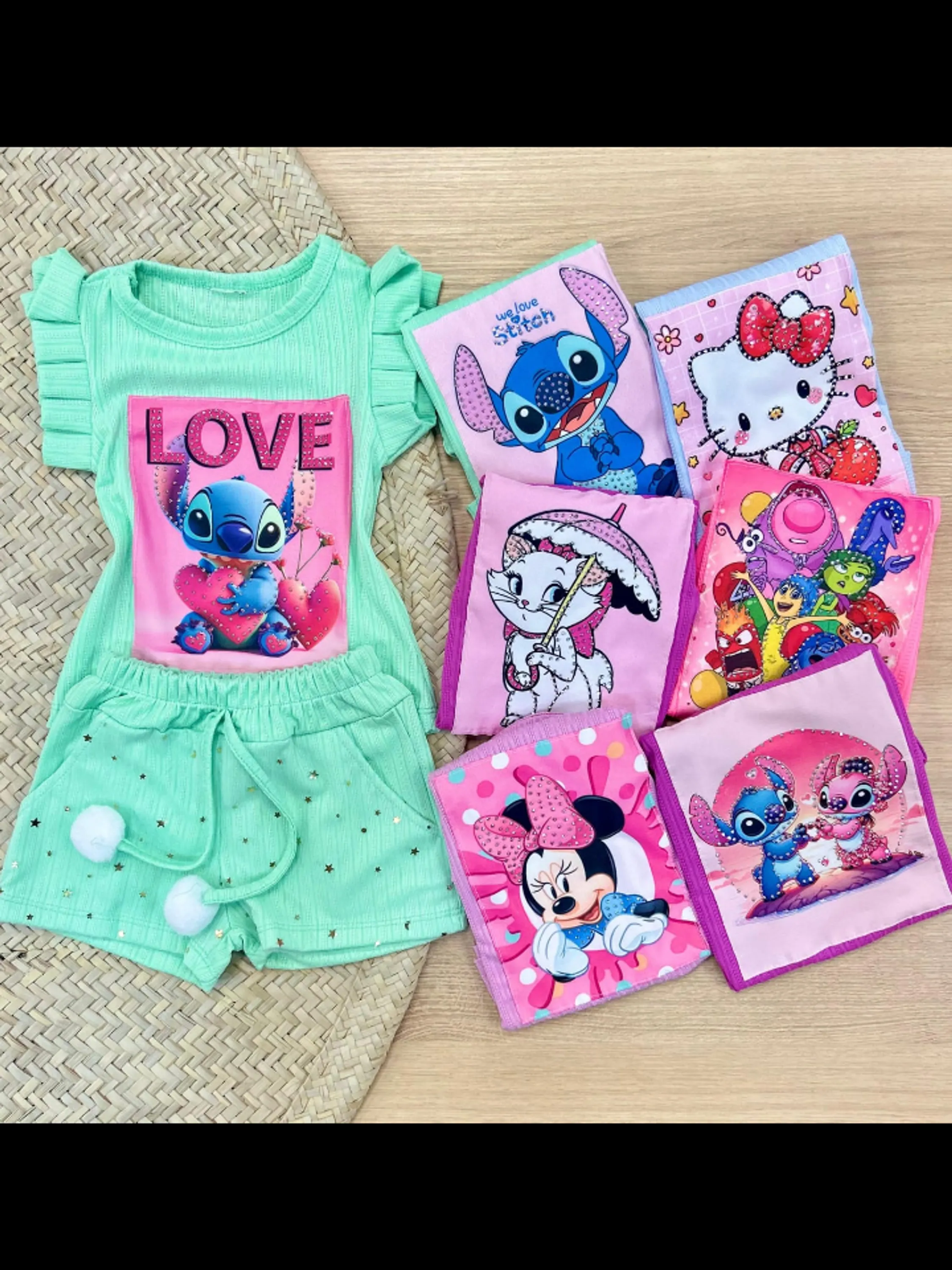 Conjunto infantil estampas variadas