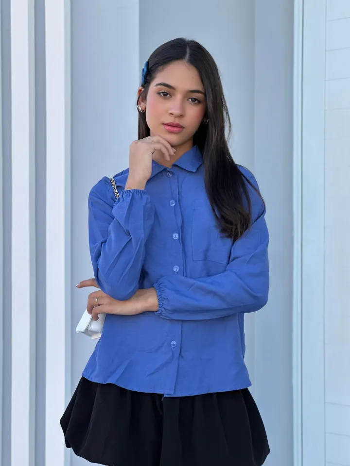 Camisa juvenil tecido sensorial marrant (P)