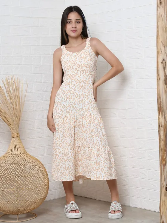 Vestido MIDI estampado juvenil (18)