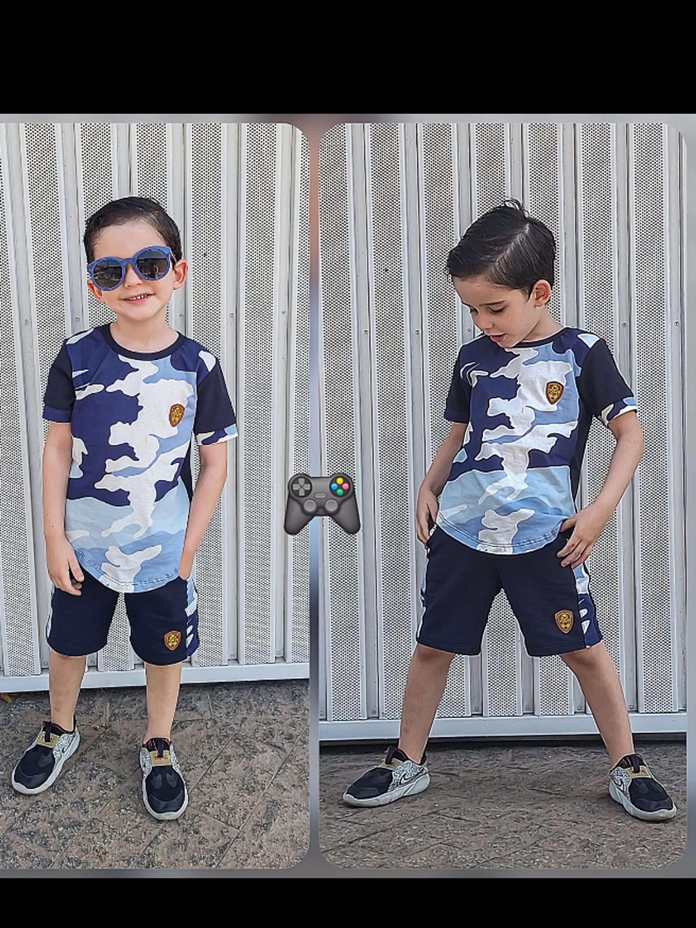 Conjunto masculino infantil de shorts