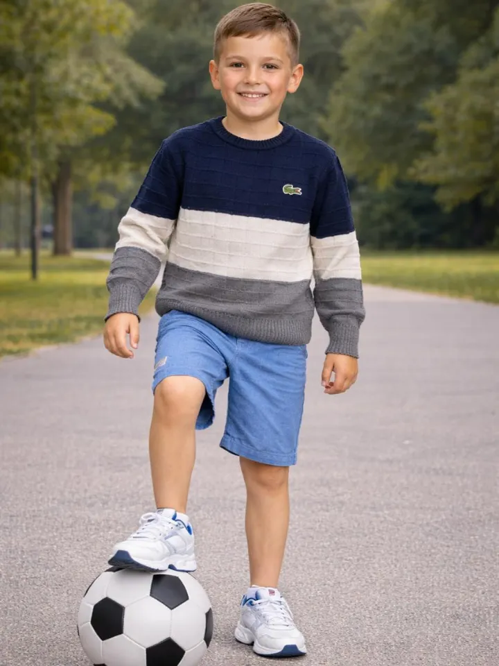 Blusa tricot suéter masculino infantil