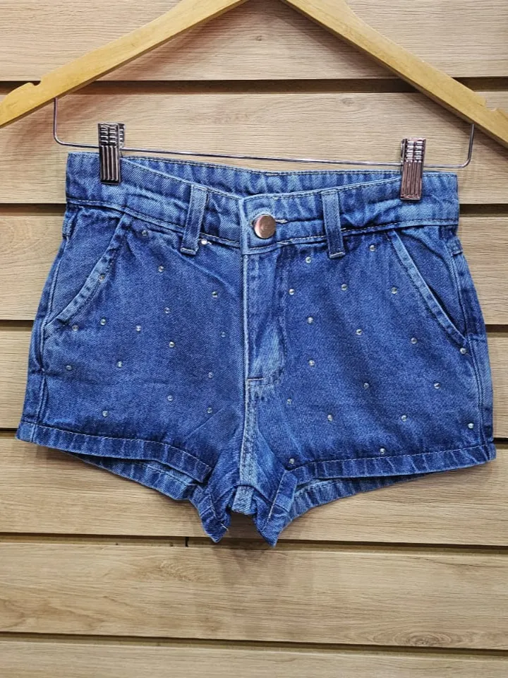 Shorts jeans brilho juvenil