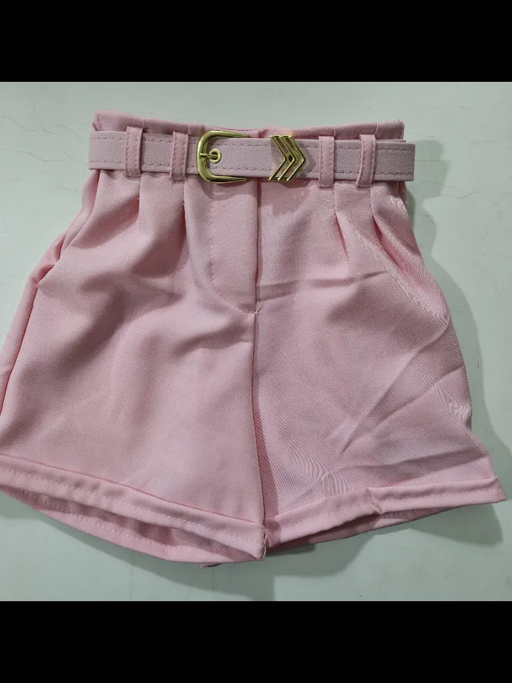 Shorts com cinto infantil tecido Luis Twill (37)