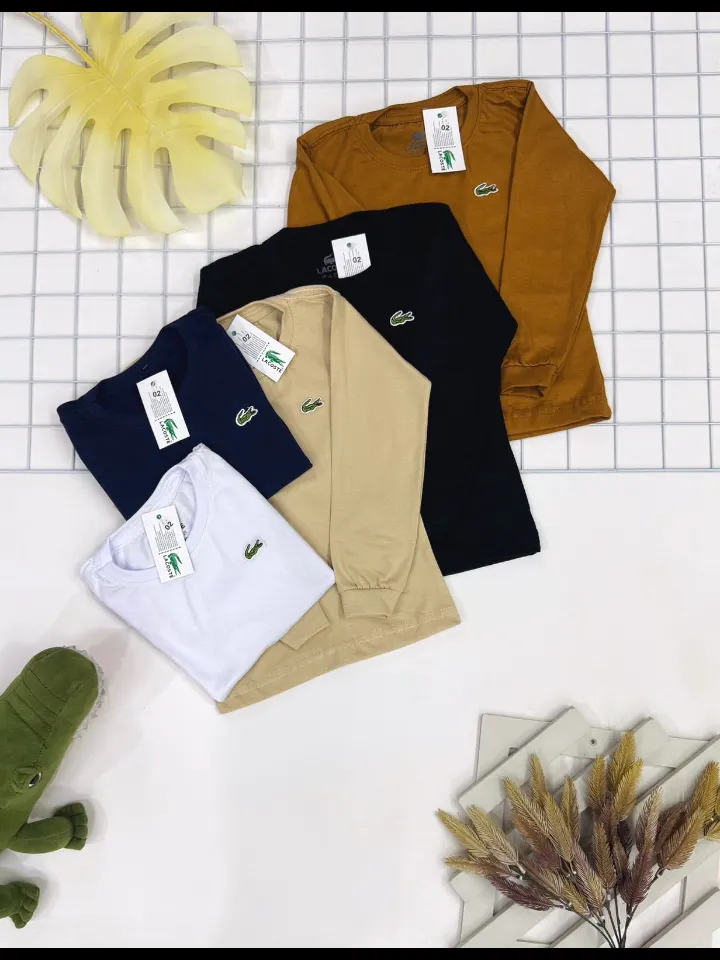 Camiseta manga longa infantil e juvenil 1 linha