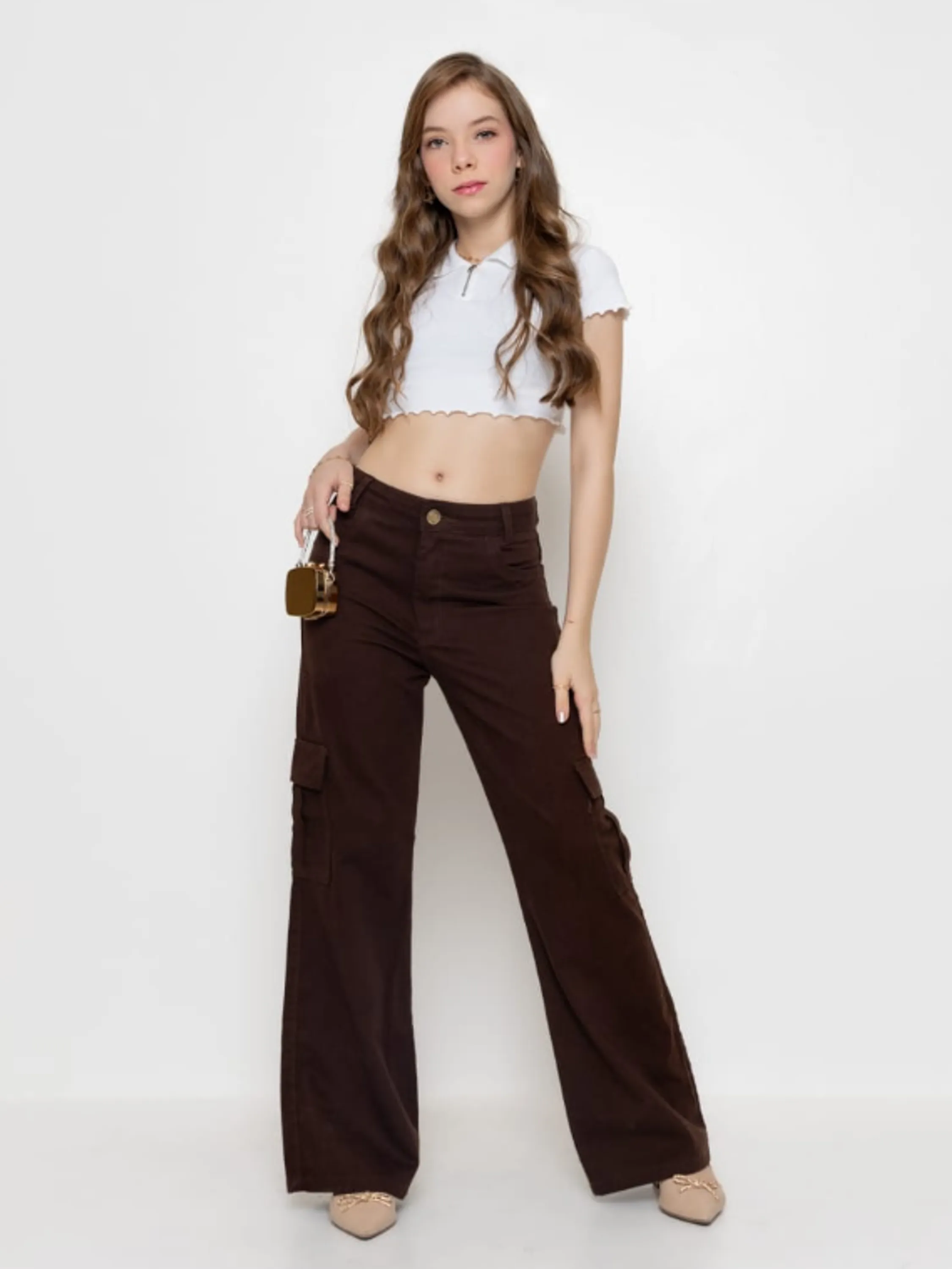 Calça cargo juvenil (D)