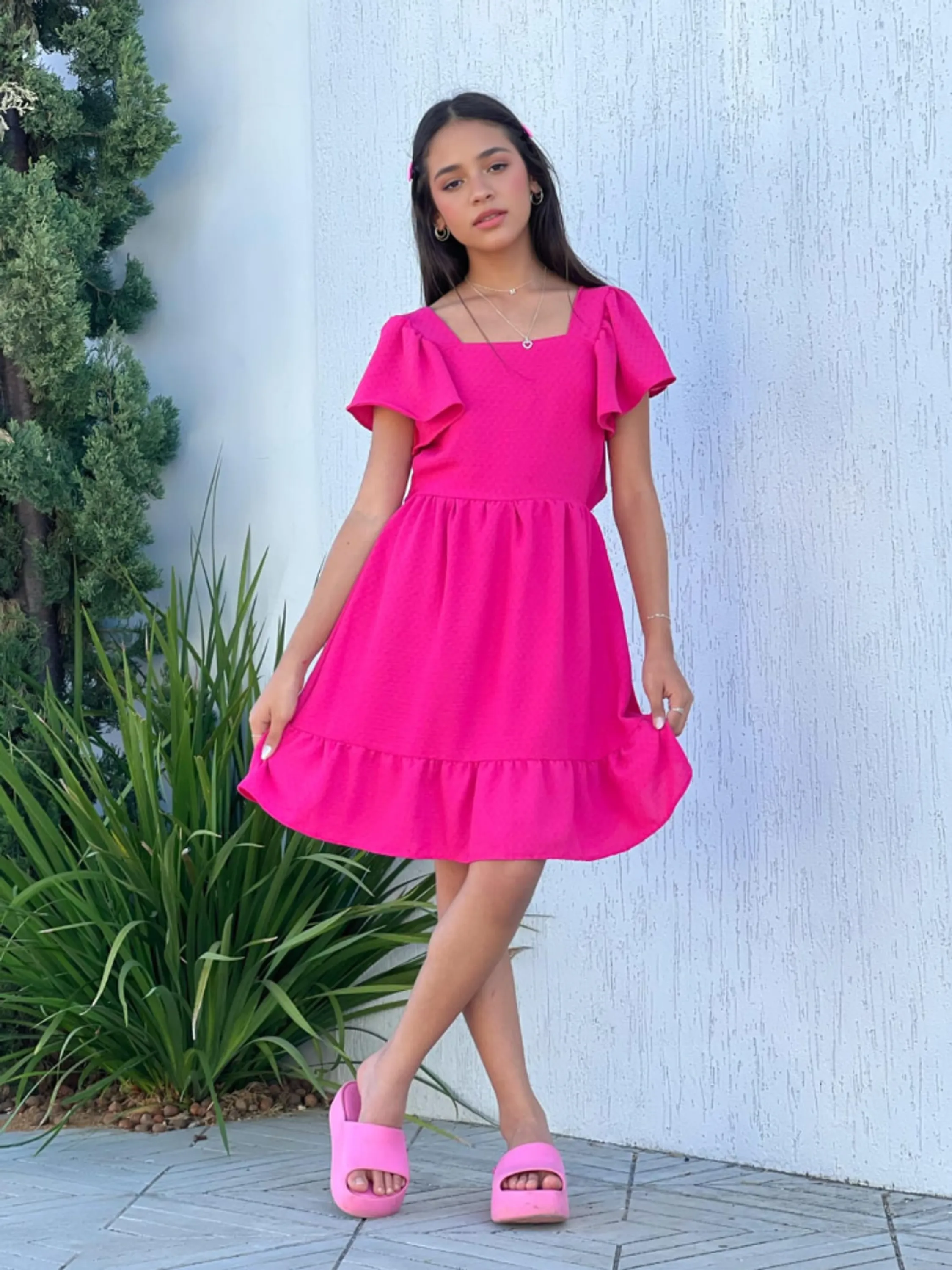Vestido juvenil curto (P)