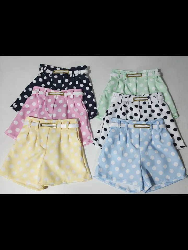Shorts com cinto Poá infantil (37)
